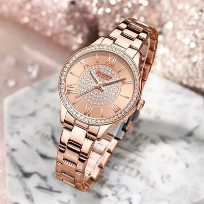 CURREN LADIES 9084 ROSE GOLD SILVER