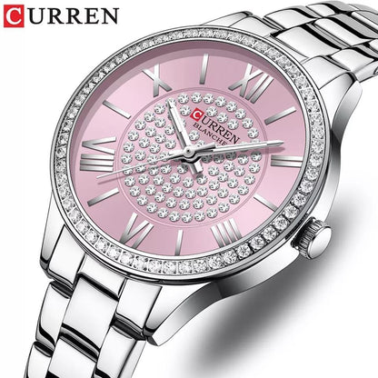 CURREN LADIES 9084 ROSE GOLD SILVER