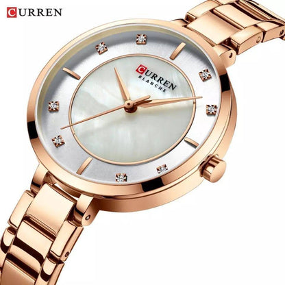 CURREN LADIES #9051 WATER RESISTANT BATTERY POWERED CURREN BRANDED BOX ENQUIRIES