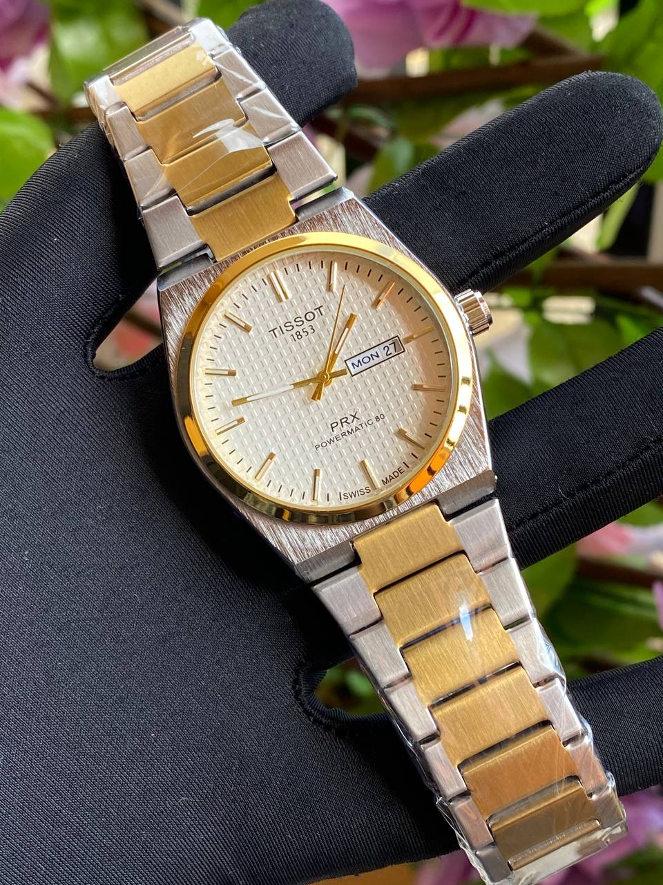 TISSOT DAY & DATE BATTERY POWERED WATER RESISTANT DAY & DATE DISPLAY STAINLESS STEEL FINISH ENQUIRIES