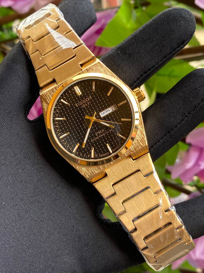 TISSOT DAY & DATE BATTERY POWERED WATER RESISTANT DAY & DATE DISPLAY STAINLESS STEEL FINISH ENQUIRIES