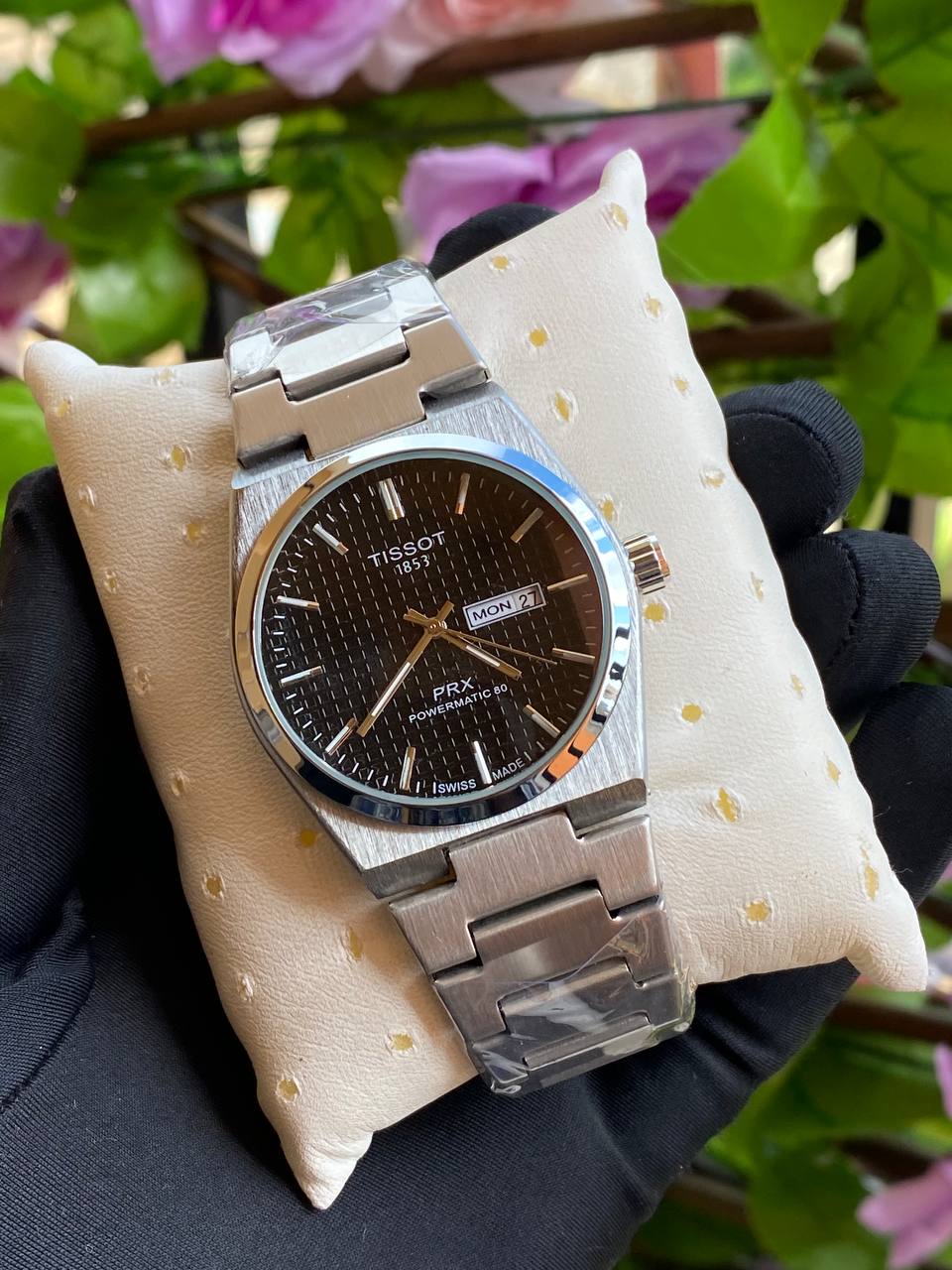 TISSOT DAY & DATE BATTERY POWERED WATER RESISTANT DAY & DATE DISPLAY STAINLESS STEEL FINISH ENQUIRIES