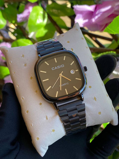 CASIO SQUARE UNISEX DATE DISPLAY WATER RESISTANT BATTERY POWERED CASIO BRANDED BOX