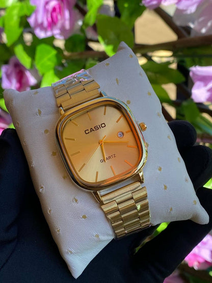 CASIO SQUARE UNISEX DATE DISPLAY WATER RESISTANT BATTERY POWERED CASIO BRANDED BOX