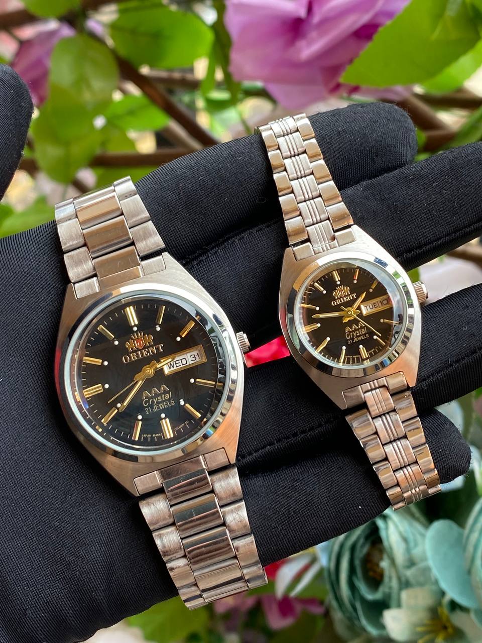 ORIENT COUPLE WATCH A PAIR SINGLE PIECE