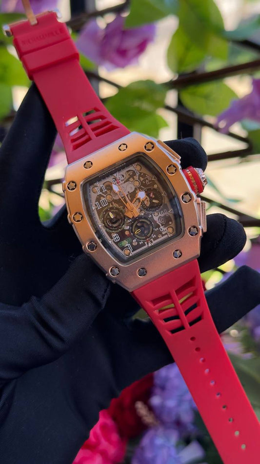 RICHARD MILLE CHRONOGRAPH BATTERY POWERED SMOOTH SWEEPING MOVEMENT WATERPROOF