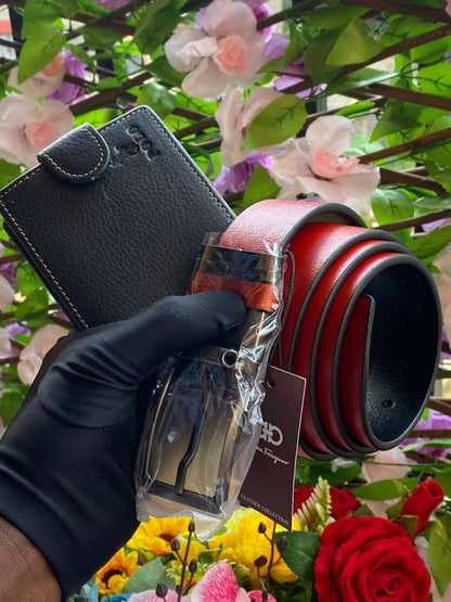 LEATHER BELT X WALLET COMBO LEATHER DOUBLE SIDED BELT LEATHER WALLET WITH ZIP ENQUIRIES