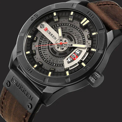 CURREN GENTS 8301 BATTERY POWERED DATE DISPLAY WATER RESISTANT CURREN BRANDED BOX ENQUIRIES