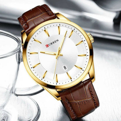 CURREN GENTS WATCH #8365 WATER RESISTANT DATE DISPLAY BATTERY POWERED CURREN BRANDED BOX ENQUIRIES