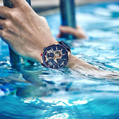 GENTS CURREN 8395 CHRONOGRAPH DATE DISPLAY WATER RESISTANT STAINLESS STEEL LUMINOUS DIAL BLACK GREEN BLUE BLACK GOLD CURREN BRANDED BOX