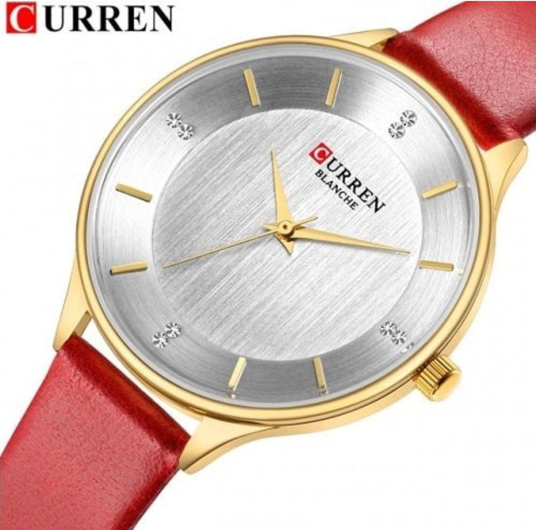 CURREN LADIES #9068 (LEATHER ) WATER RESISTANT BATTERY POWERED ENQUIRIES
