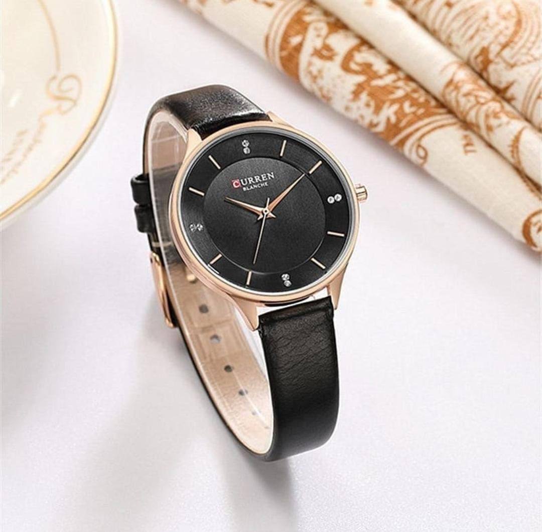 CURREN LADIES #9068 (LEATHER ) WATER RESISTANT BATTERY POWERED ENQUIRIES