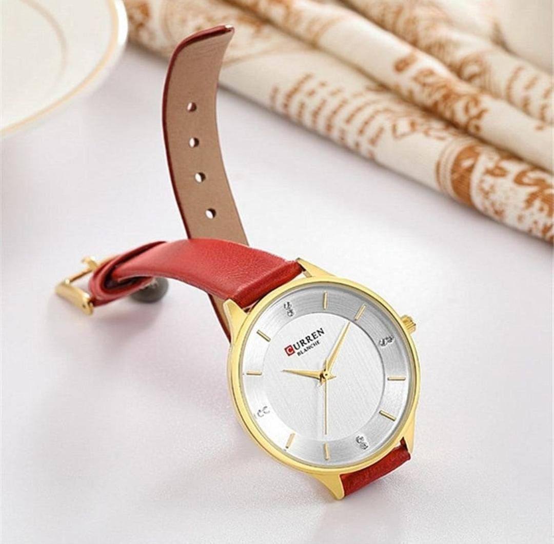 CURREN LADIES #9068 (LEATHER ) WATER RESISTANT BATTERY POWERED ENQUIRIES