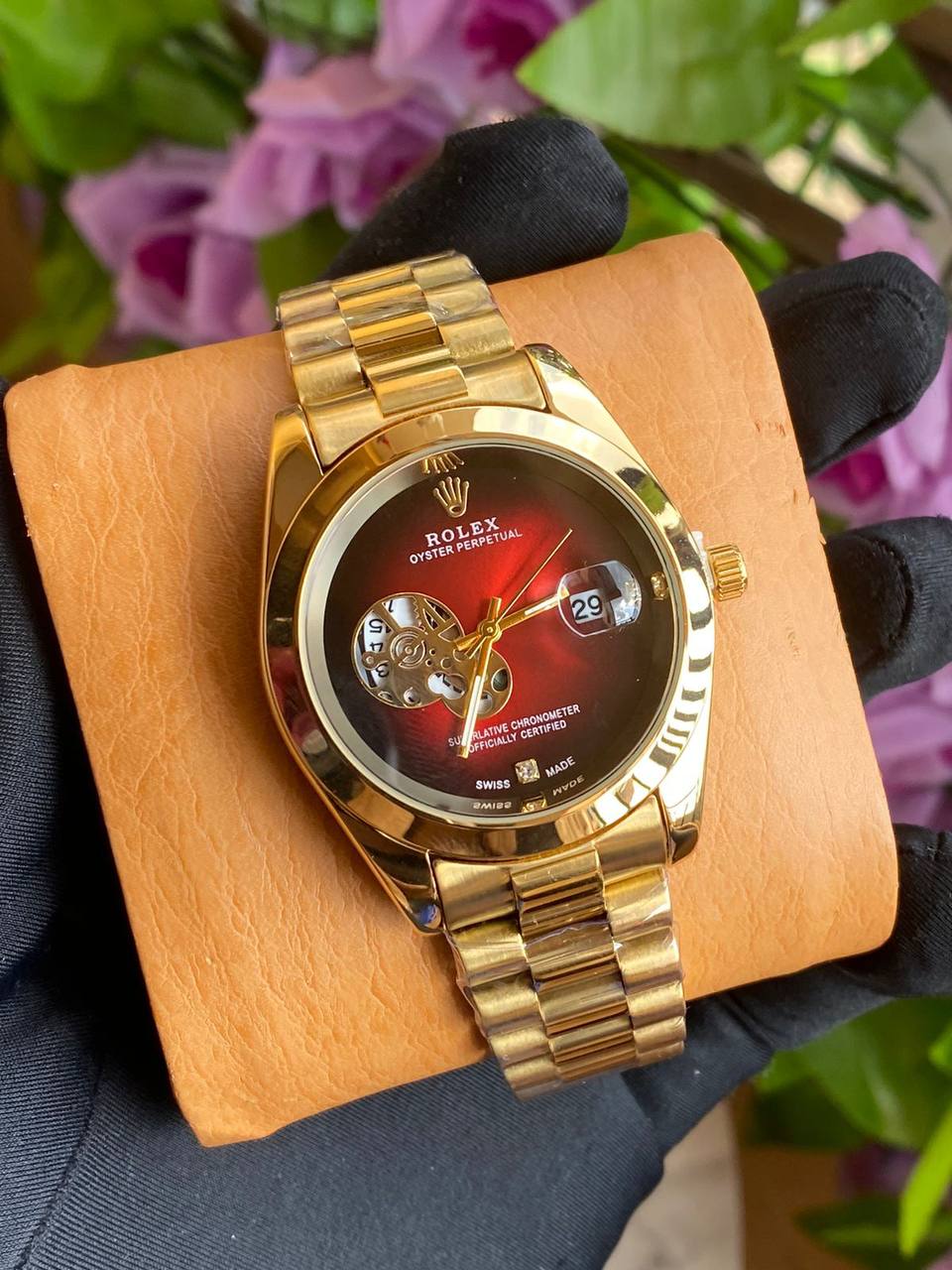 GENTS ROLEX DATE DISPLAY WATER RESISTANT BATTERY POWERED ROLEX BRANDED BOX AND ENQUIRIES