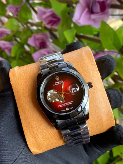 GENTS ROLEX DATE DISPLAY WATER RESISTANT BATTERY POWERED ROLEX BRANDED BOX AND ENQUIRIES