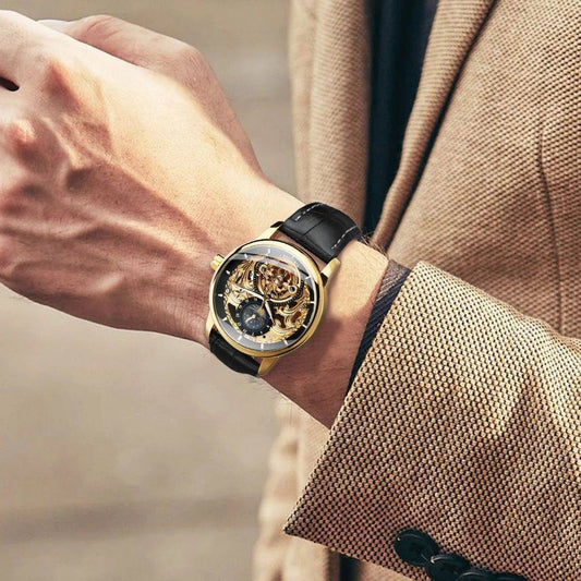 FORSINING AUTOMATIC GENTS WATCH AUTOMATIC MOVEMENT WATER RESISTANT COMES A BRANDED GIFT BOX