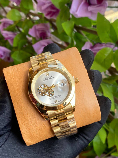 GENTS ROLEX DATE DISPLAY WATER RESISTANT BATTERY POWERED ROLEX BRANDED BOX AND ENQUIRIES