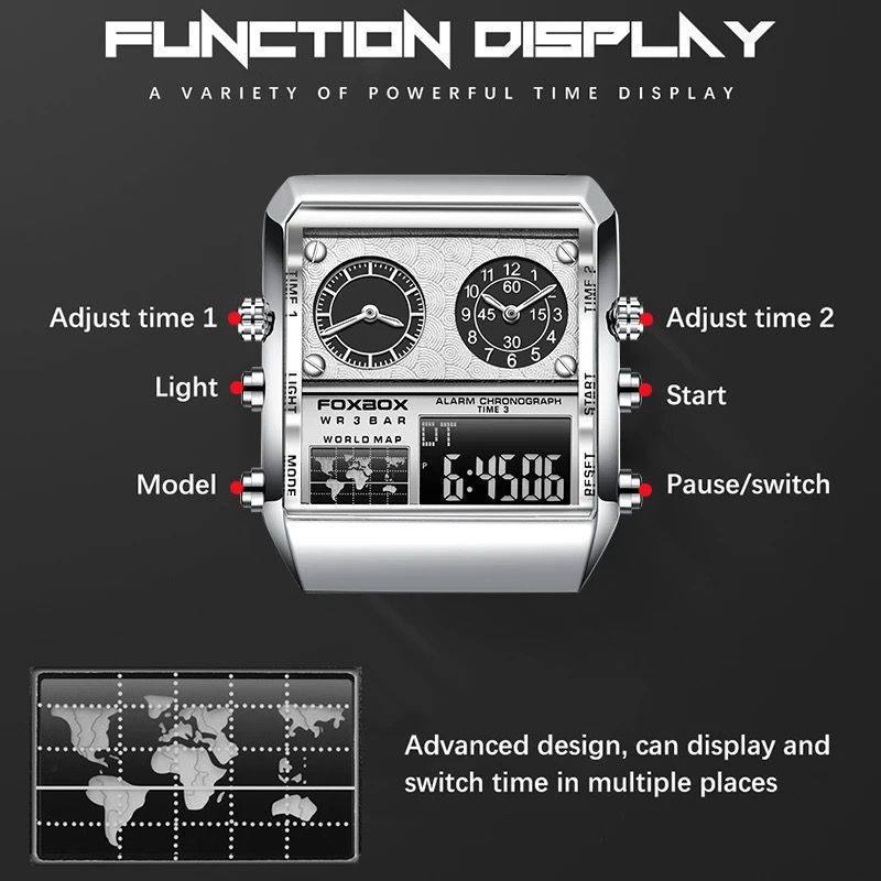 FOXBOX dual display watch