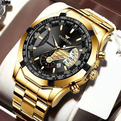 FNGEEN MEN WATCH WATER RESISTANT DATE DISPLAY COMES A FREE BRANDED BOX