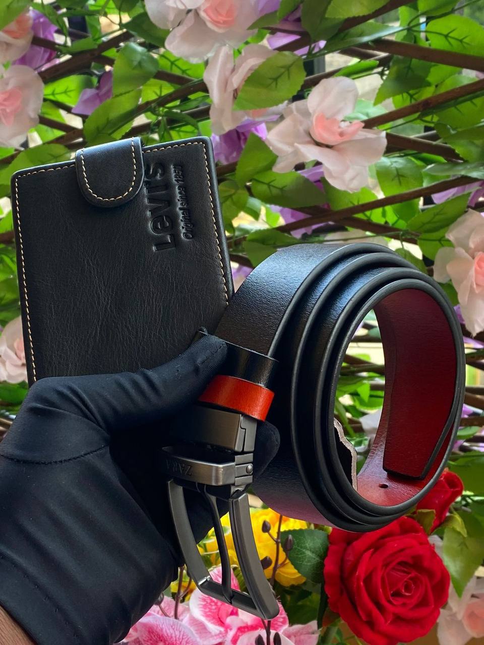 LEATHER BELT X WALLET COMBO LEATHER DOUBLE SIDED BELT LEATHER WALLET WITH ZIP ENQUIRIES