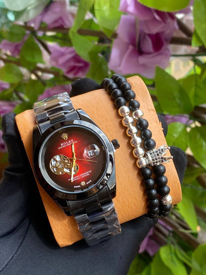 CURREN GENTS WATCH #8329 (LEATHER) WATER RESISTANT CHRONOGRAPH MOVEMENT DATE DISPLAY BATTERY POWERED CURREN BRANDED BOX @ ENQUIRIES