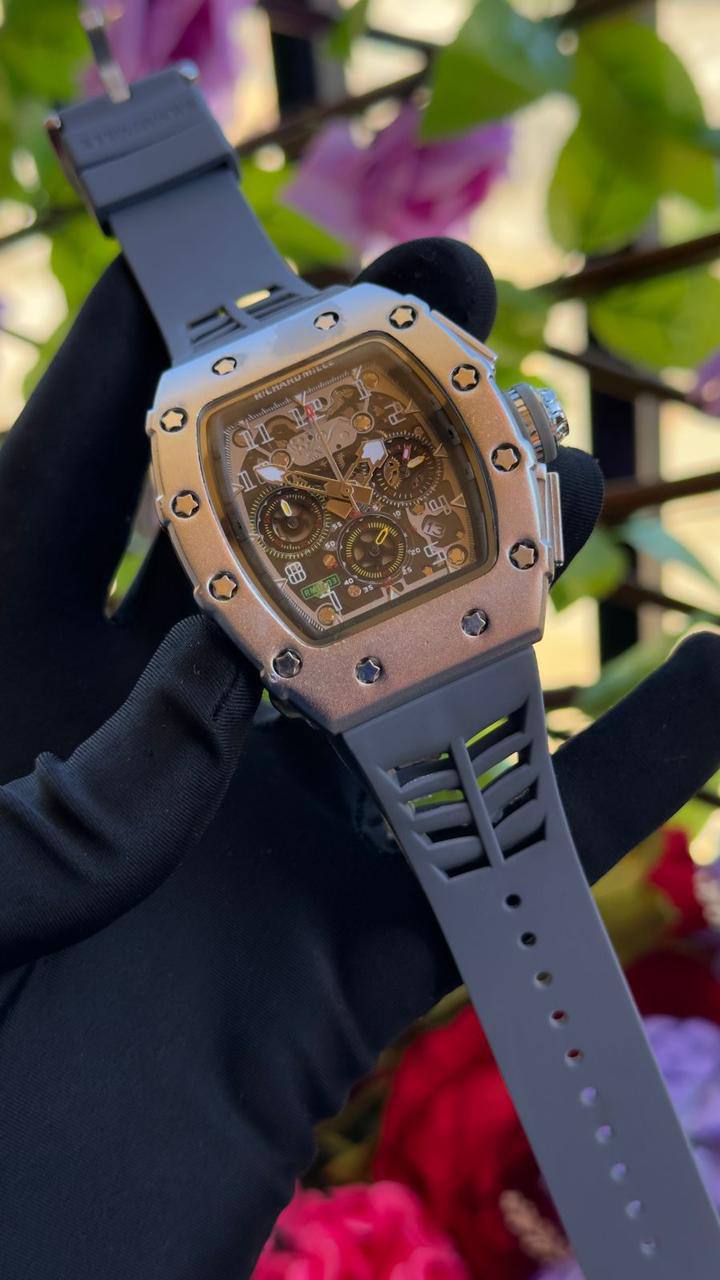 RICHARD MILLE CHRONOGRAPH BATTERY POWERED SMOOTH SWEEPING MOVEMENT WATERPROOF