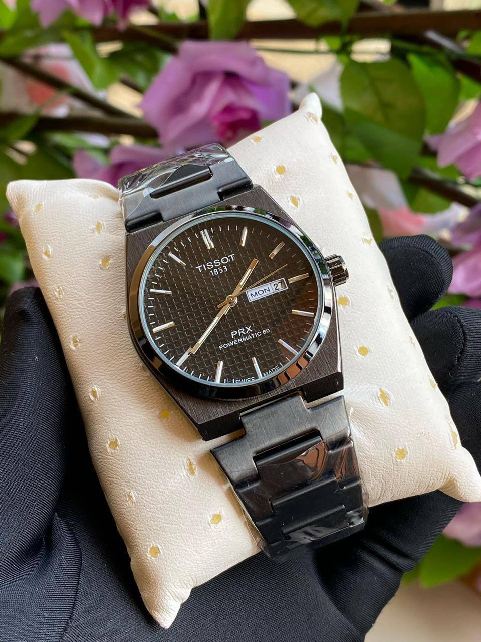 TISSOT DAY & DATE BATTERY POWERED WATER RESISTANT DAY & DATE DISPLAY STAINLESS STEEL FINISH ENQUIRIES