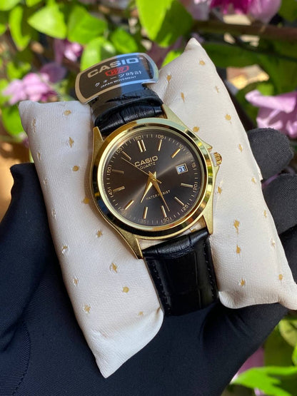 ⌚CASIO GENTS WATCH ⌚ DATE DISPLAY WATER RESISTANT BATTERY POWERED LEATHER STRAPS ENQUIRIES