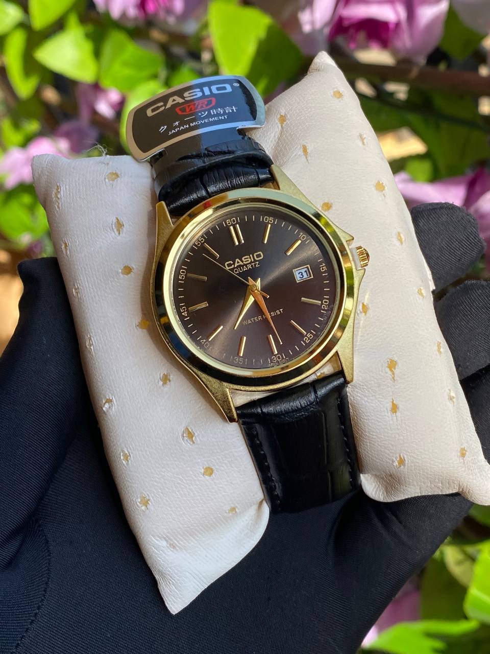 ⌚CASIO GENTS WATCH ⌚ DATE DISPLAY WATER RESISTANT BATTERY POWERED LEATHER STRAPS ENQUIRIES