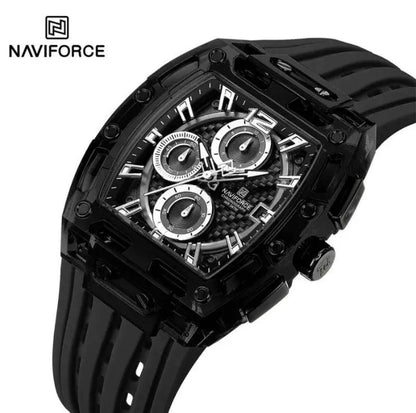 NAVIFORCE NF7105 CHRONOGRAPH TRANSPARENT DESIGN WATERPROOF SILICON STRAP DATE DISPLAY & ENQUIRIES
