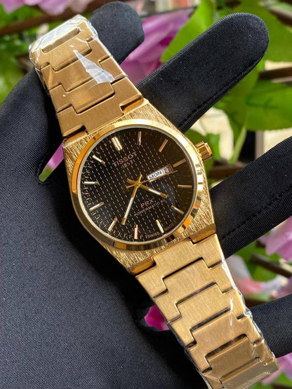 TISSOT DAY & DATE BATTERY POWERED WATER RESISTANT DAY & DATE DISPLAY STAINLESS STEEL FINISH ENQUIRIES