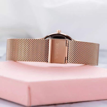 WWOOR MEN WATCH MODEL 8875 DATE DISPLAY STAINLESS STEEL WATER RESISTANT PLUS BRANDED BOX