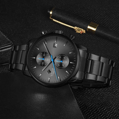 WWOOR MEN WATCH MODEL 8844 DATE DISPLAY CHRONOGRAPH STAINLESS STEEL WATER RESISTANT PLUS BRANDED BOX