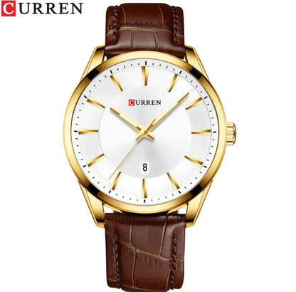 CURREN GENTS WATCH #8365 WATER RESISTANT DATE DISPLAY BATTERY POWERED CURREN BRANDED BOX ENQUIRIES