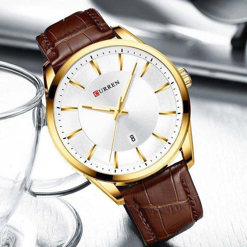 CURREN GENTS WATCH #8365 WATER RESISTANT DATE DISPLAY BATTERY POWERED CURREN BRANDED BOX ENQUIRIES