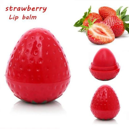Strawberry Shape Strawberry Lipbalm Gloss Lip Balm - Vaseina