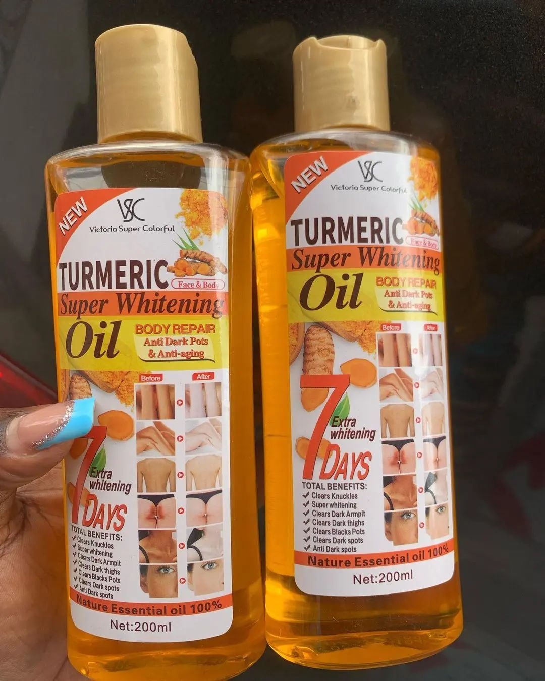 Veetgold Turmeric Body Lotion 1000ml + 200ml Super Whitening Skin Repair Anti-Aging Removes Wrinkles Dark Spots & Smooths Clears Knuckles Super Whitening Clears Dark Armpits Clears Dark Spots