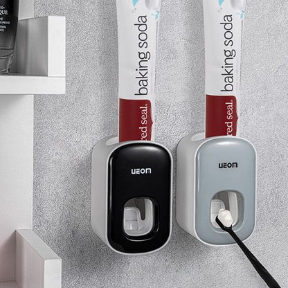 Wall Mount Automatic Toothpaste Dispenser Bathroom Accessories Set Toothpaste Squeezer Dispenser Bathroom Toothbrush Holder Tool Toothpaste Storage