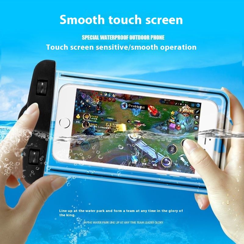 FRANK Waterproof Mobile Phone Cases Transparent Phone Underwater Storage Bag Swimming Diving Protective Swimming Bags Waterproof Phone Case Water proof Bag Mobile Phone Pouch PV Cover