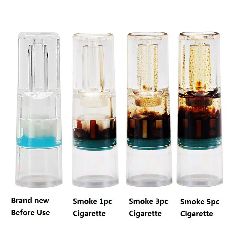 100pcs Disposable Cigarette Holder Healthy Disposable Smoking Filter Pipe Tobacco Cigarettes Reduce Tar Filter Holders