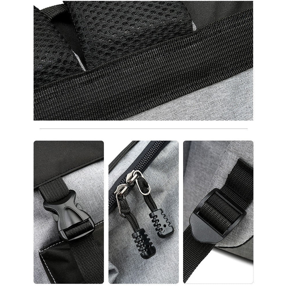 Men Backpack Large Capacity Outdoor Travel Bag Leisure Rucksack Business Commute Laptop Bag School