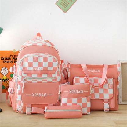 4 PCS/Sets Handbags Backpacks Women Bags School Bags Ladies Bags Bookbags Laptop Bags Satchels