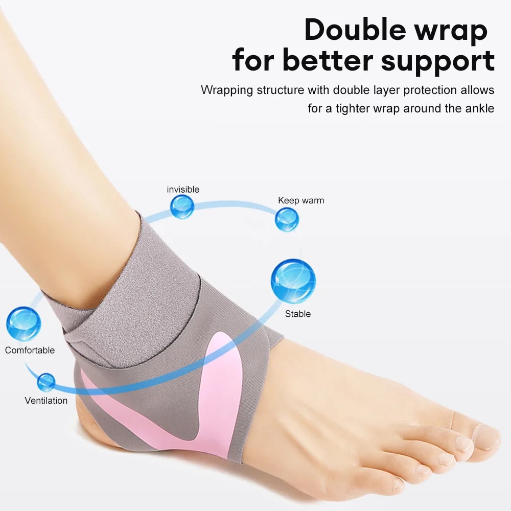 1pc Sports Ankle Brace for Women Men Adjustable Compression Ankle Wrap Support Soft Elastic Breathable Brace Protector Ankle Guard Ankle protective brace for basketball and football