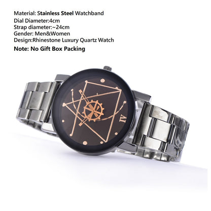Men Watches Stainless Steel Men Watch Couples Watches Couple Women Lady Watch Lovers Luxury Quartz Good Wristwatches Fashion Casual Business Man Male Wrist Watches Christmas New Year Birthday Gift