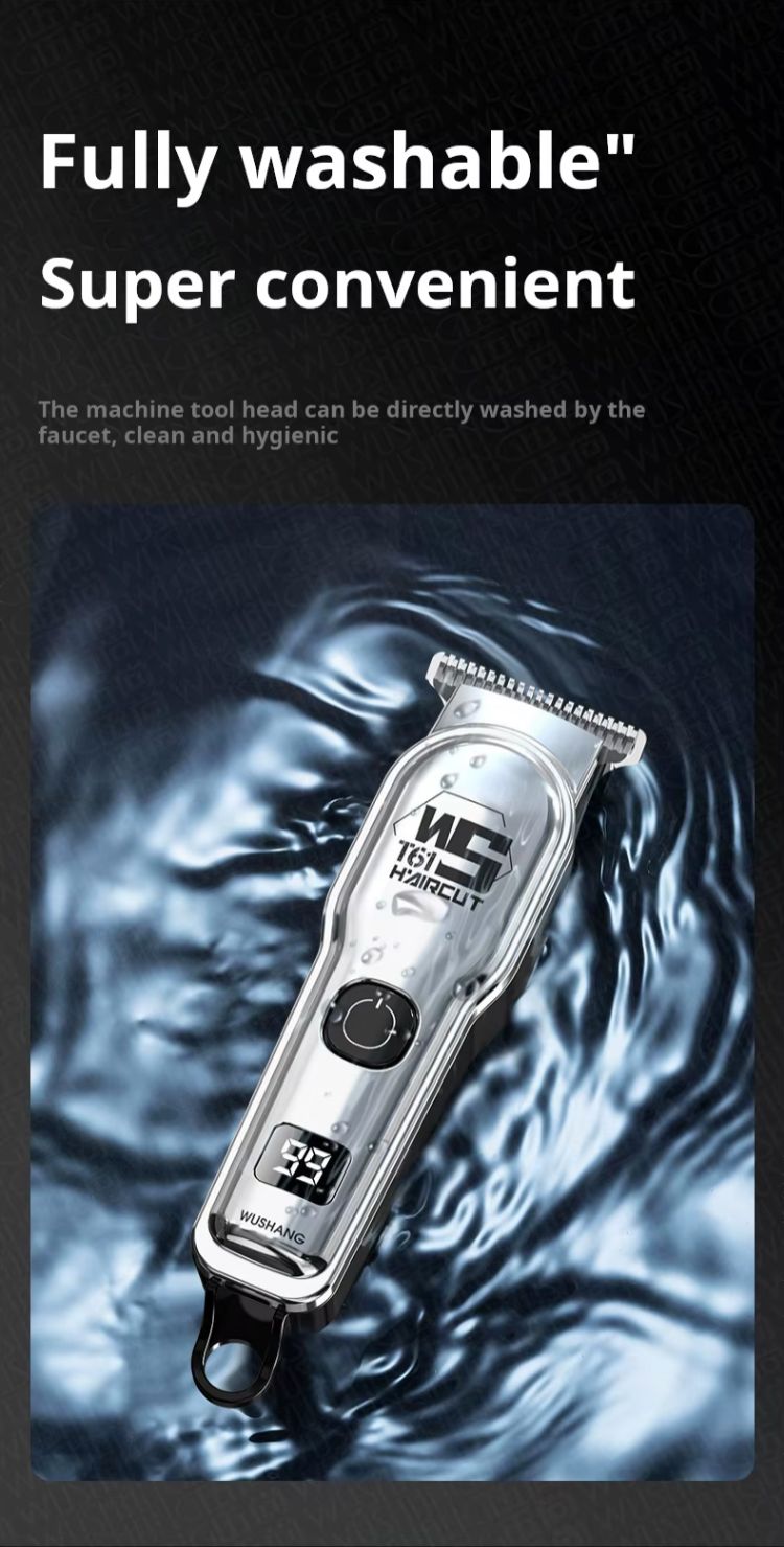 Hair Clipper USB Electric Rechargeable Electric Hair Clipper Professional Hair Trimmer Electric Hair Clipper Oil Head Carved Bald Wigs Hair Cutting Tools Shaping Shaving Machine