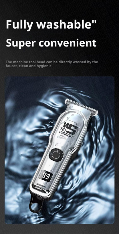 Hair Clipper USB Electric Rechargeable Electric Hair Clipper Professional Hair Trimmer Electric Hair Clipper Oil Head Carved Bald Wigs Hair Cutting Tools Shaping Shaving Machine