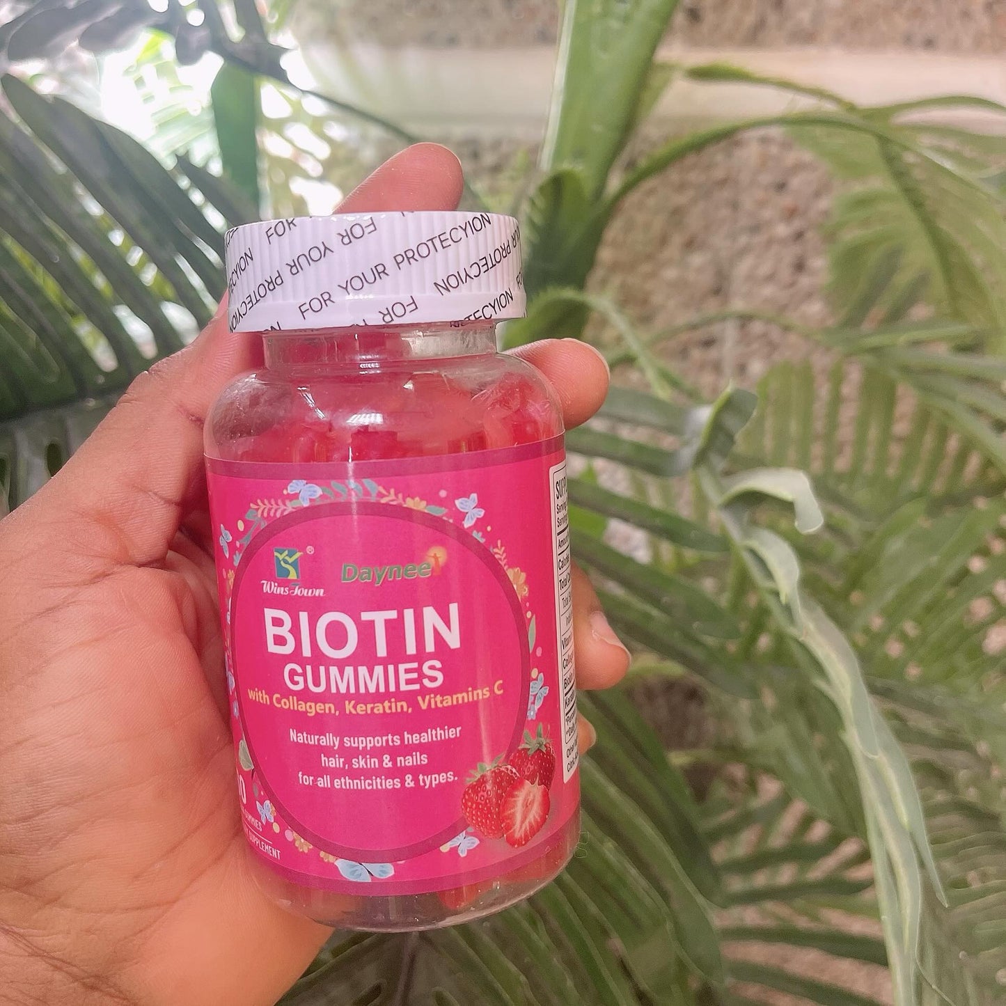 Daynee Biotin With Collagen, Keratin & Vitamin C - 60Pcs Biotin with Keratin & Collagen Peptides - Advanced For Hair Growth Treatment for Men & Women