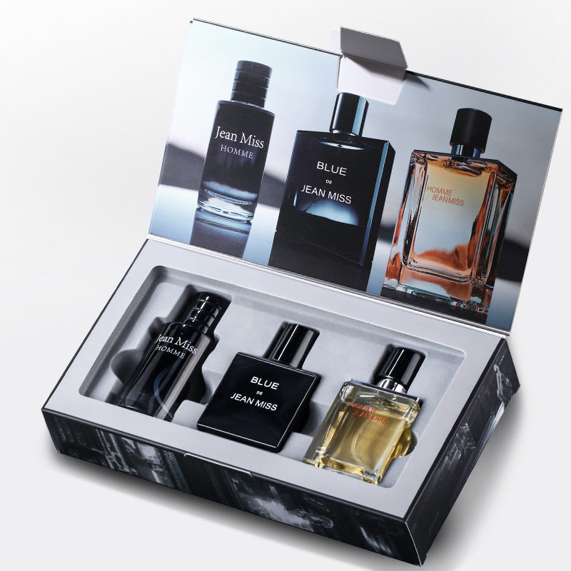 JEAN MISS Brand New 3-bottle 30ML Men's Perfume Gift Suit