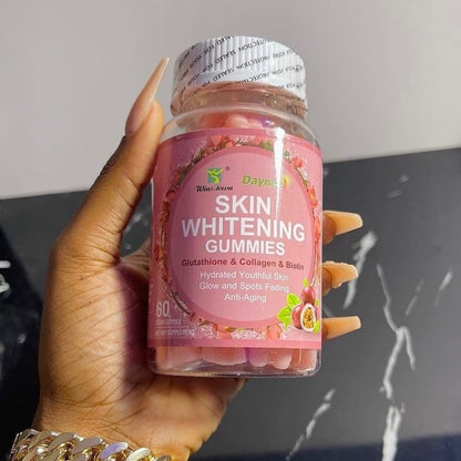 WinsTown Daynee Whitening Gummies Fudge L-Glutathione & Collagen Gummies Beauty Vitamin Anti-aging whitening gummies for Skin Supplement Youthing Glowing Skin Supplement
