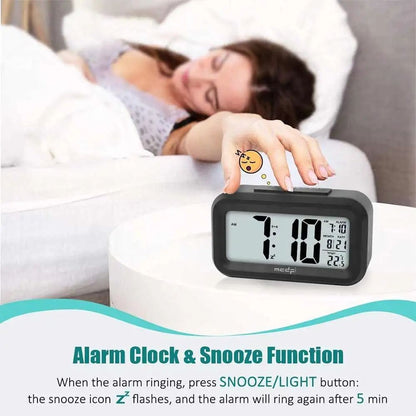 Digital Smart Alarm Clock Table Electronic Watches Desk Decoration and Accessory Calendars for Home Child Bedside Comfort